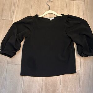 Green Envelope balloon sleeve top